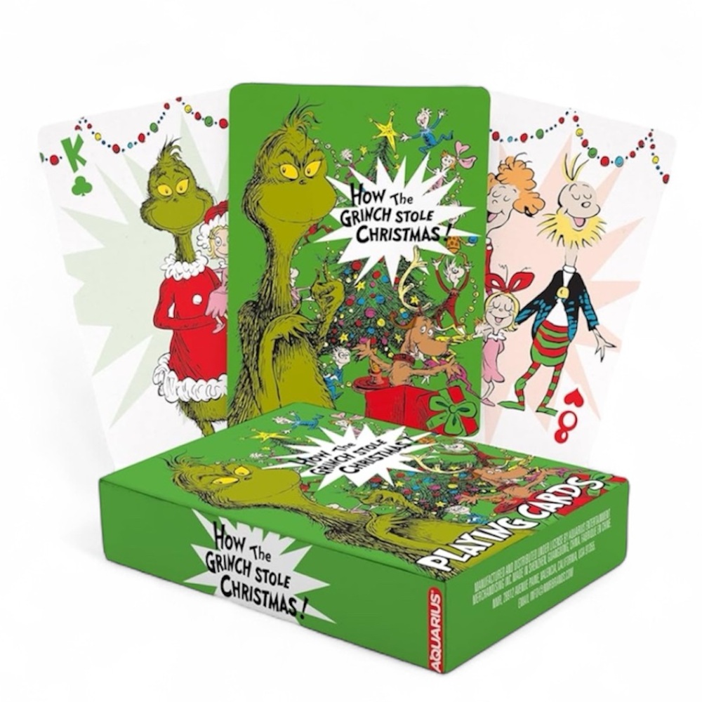 Dr. Seuss How Thew Grinch Stole Christmas Playing Cards - NWT